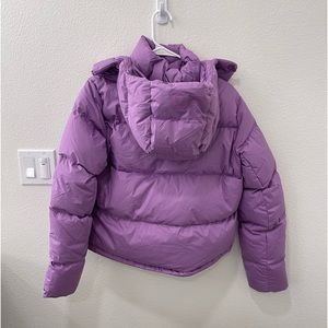 Wunder Puff Cropped Jacket in Purple Blossom Light